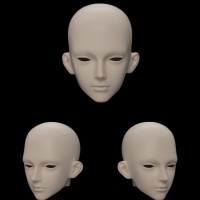 75淼君 睁眼、眠眼素头（仅展示）