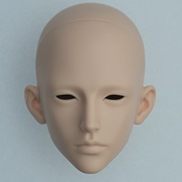 百秽屠75/73尺寸素头娃头 （展示）